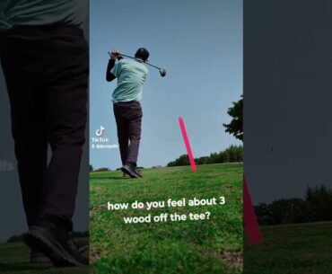 3 wood off the tee! How do you feel about it? #golf #golfswing