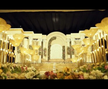 Eshad & Toma Wedding Reception At army golf club Decor by Orchid Garden