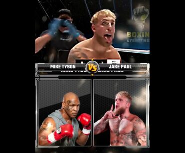 MIKE TYSON VS JAKE PAUL | KNOCKOUTS | FULL FIGHT HIGHLIGHTS | BOXING FIGHT| MAIN EVENT |#paultyson