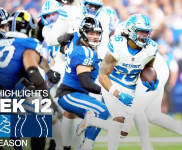 Detroit Lions vs. Indianapolis Colts | 2024 Week 12 Game Highlights