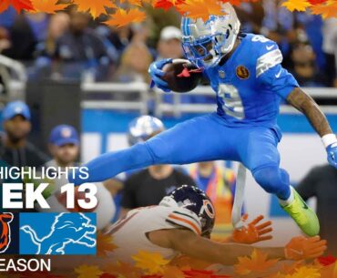 Chicago Bears vs. Detroit Lions | 2024 Week 13 Game Highlights