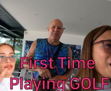 I never thought it's really TOUGH😅| Playing Golf for the first time