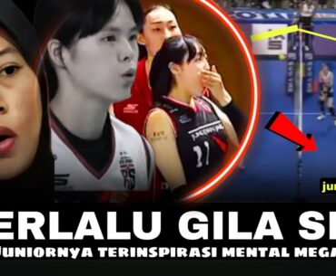 MANTUL MENTALNYA DI LATIH MEGA"shin eun-ji berdebar liat bac attack mega🥶kohejin cerdas kali ini,🔴