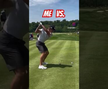 Me Vs. Jake Knapp!!! Driver swing tempo #golf #golfskill #golfswing