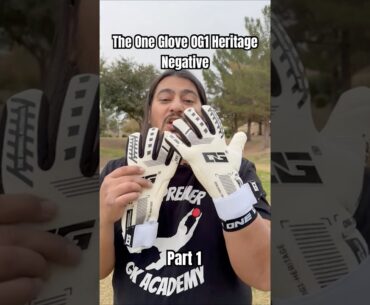 The One Glove OG1 Heritage Negative quick review part 1. #goalkeeper #goalkeeping #goalkeepergloves