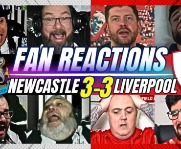 LIVERPOOL & NEWCASTLE FANS REACTION TO NEWCASTLE 3-3 LIVERPOOL | 24/25 PREMIER LEAGUE