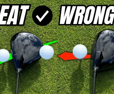 DO NOT SQUARE THE CLUB FACE AND START IT LIKE THIS INSTEAD (CHEAT METHOD)