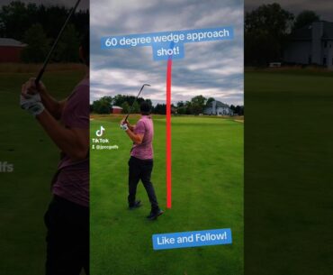 60 degree wedge golf swing. 60 degree wedge technique. #golf