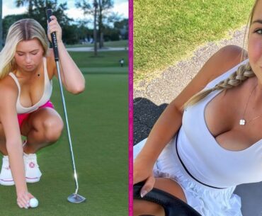 What's the Best Golf Swing for a CRAZY Trick Shot? Ashley Huffman