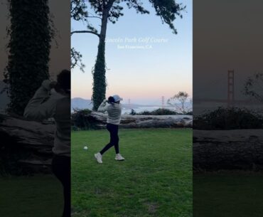 would you stay for the views? #golf #golfgirls #sanfrancisco #bayarea #sf #shortsvideo #shortsviral