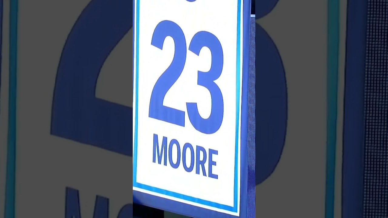 Maya Moore’s jersey being retired to the rafters 💙 Maya Moore’s jersey being retired to the rafters 💙