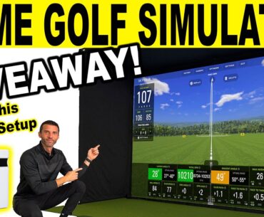 HOME GOLF SIMULATOR SETUP! How to Build the SkyTrak Plus DIY Golf Simulator (Review)