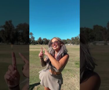 Golf girl DANCE | Hayley Davies #dance #golf #trending