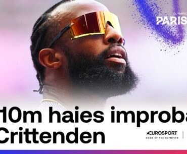 JO PARIS 2024 - SCÈNE IMPROBABLE ! Favori du 110m haies, Crittenden court au ralenti