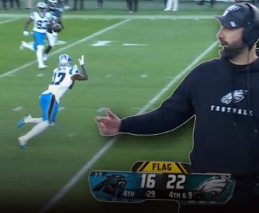 Tension in Philly! Watch the final minutes of the Panthers vs Eagles!