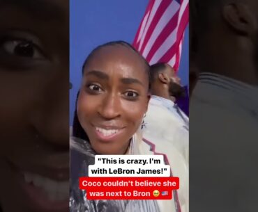Coco starstruck by LeBron 🤩