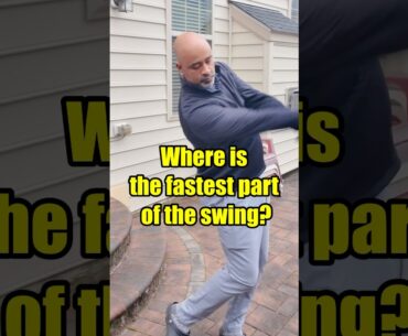 The fastest part of your golf swing??  #golf #golftips #golfswing