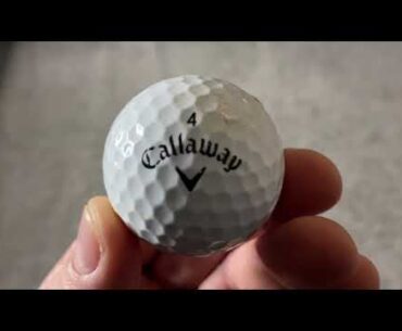 Callaway HEX Golf Ball Up Close...One Round Later!