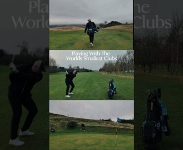 Playing with the Worlds Smallest Clubs #golf #golfswing #golflife #golftips