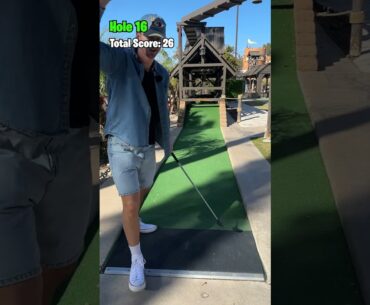 Can I Break A Mini Golf COURSE RECORD?? (Holes 13-18)