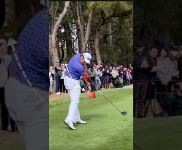 ⚠️⚠️ hideki matsuyama swing -공 임팩트때 아웃인으로 흔히말해 깎여서 궤도가들어오는데 빠른하체회전으로 맞을때스퀘어로 맞는거같은데