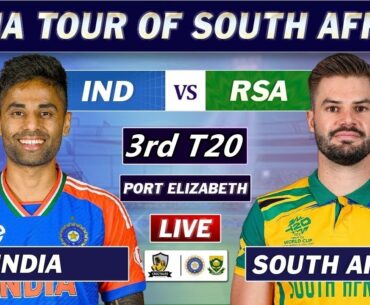 🔴LiveINDIA vs SOUTH AFRICA 3rd T20 Match LIVE COMMENTARY | IND vs SA T20 MATCH LIVE