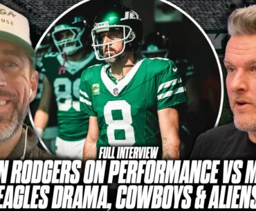 Aaron Rodgers On His Best Game As A Jet, Eagles WR vs QB Drama, & More | Pat McAfee Show
