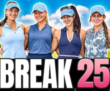4 Pro Golfers Attempt To Break 25 From the RED tees!  | Golf Girl Games