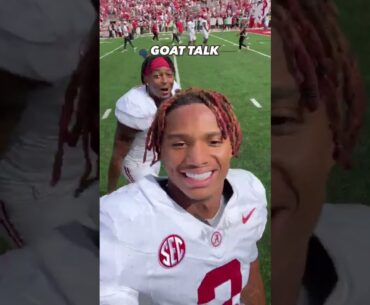 Ryan Williams HYPED After Bama's Win Over Wisconsin 🔥 #collegefootball #alabama #football