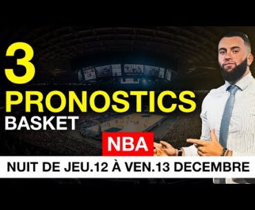 PRONOSTIC NBA : mes pronos NBA du 12 au 13 décembre