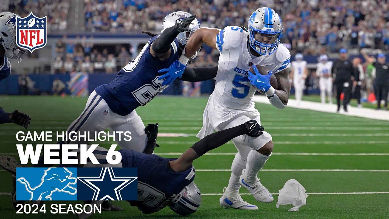 Detroit Lions vs. Dallas Cowboys | 2024 Week 6 Game Highlights Detroit Lions vs. Dallas Cowboys | 2024 Week 6 Game Highlights
