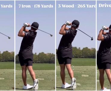 Colin Morikawa Yardages For Every Club and Slowmotion