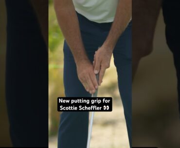 World No. 1 Scottie Scheffler testing a new grip 👀