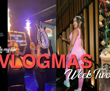 VLOGMAS | bday celebrations + girls night out + gym anxiety + movie date 2024