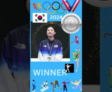KIM Yeji | Silver Medallists | Olympic Games Paris 2024 | Shooting #shorts #olympics #korea