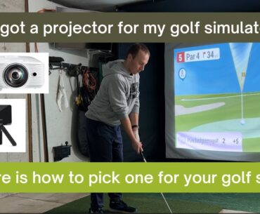I got a projector for my Garmin R10 Golf Simulator! Here is how to pick one for yours in 2024!