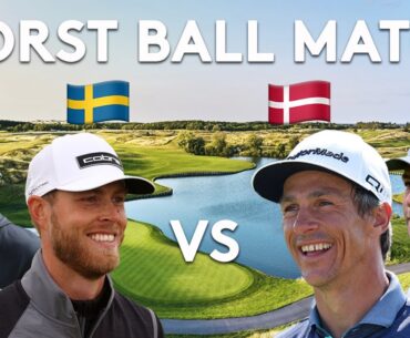 2v2 WORST BALL SCRAMBLE | Sweden vs Denmark