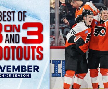 3-on-3 Overtime and Shootouts | Best of November | 2024-25 NHL