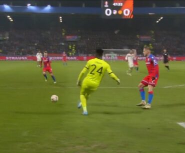 Andre Onana mistake, Matěj Vydra Goal vs Man Utd, Viktoria Plzeň vs Manchester United 1-0 Highlights