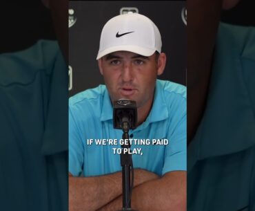 'I don't play golf for money' Scottie Scheffler weighs in on players getting paid