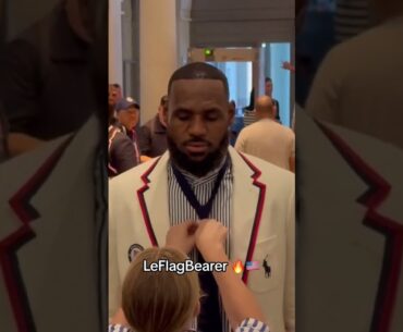 LeBron is ready to be Team USA’s Flag Bearer at the Olympic Opening Ceremony 👏 (via @usabasketball)
