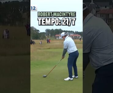 Is Robert MacIntyre’s golf swing tempo fast? #golf