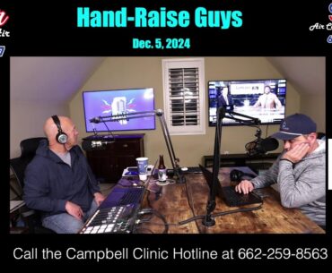 Hand-Raise Guys, pres. by Comer Heating and Air and Southern Heating & Air: 12-5-24