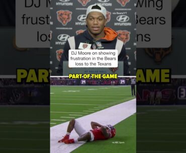 DJ Moore was asked about his frustration and if it is towards Caleb Williams  #shorts