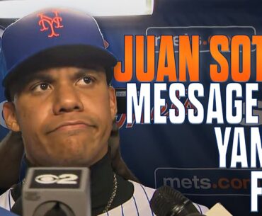 Juan Soto shares message to Yankees fans after signing with Mets | SNY