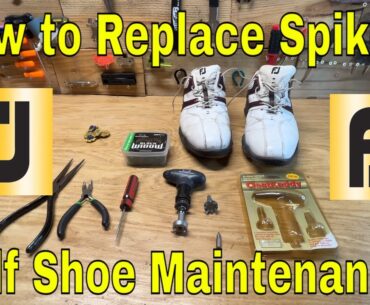 How to Replace Golf Shoe Cleats! How to Replace Golf Shoe Spikes Using Cleat Kaddy Tool! Footjoy!