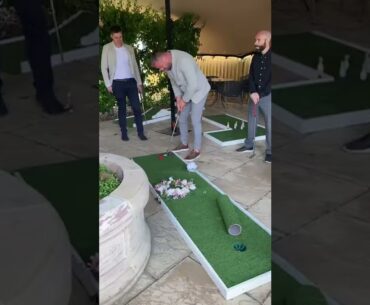 Wedding crazy golf made to look easy. A great idea on your wedding day to entertain everyone!