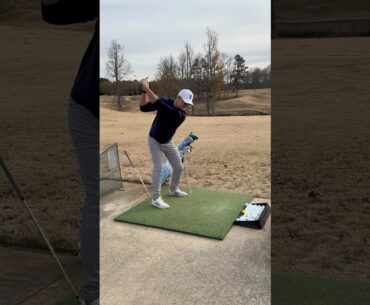 Tony Finau Trail Foot Golf Swing Drill with a Golf Bag