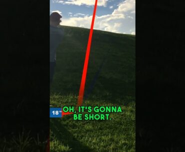 Blind Shot and Thick Grass: A Golfer's Strategy Unfolds #shorts