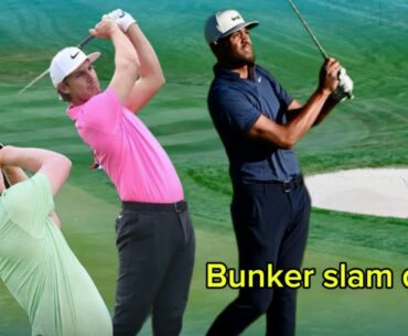 벙커샷 슬램덩크 top3 crazy bunker slam dunk #golf #golfswing #Jamie Lovemark #Tony Finau #Cameron Davis